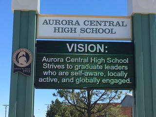 Photo of of interactive sign at ACHS Photo of of interactive sign at ACHS